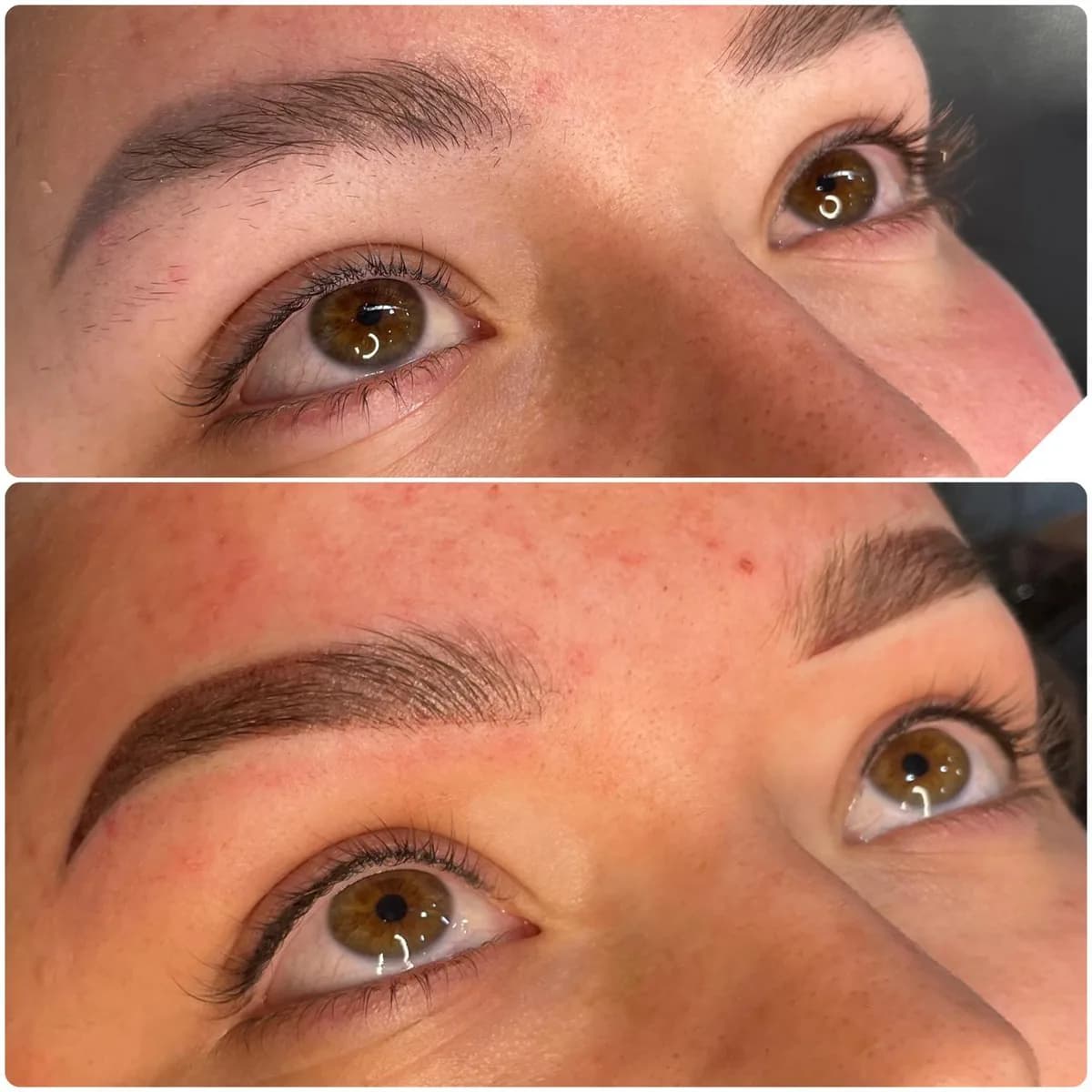 Before and after: Healed · Eyeliner tattoo