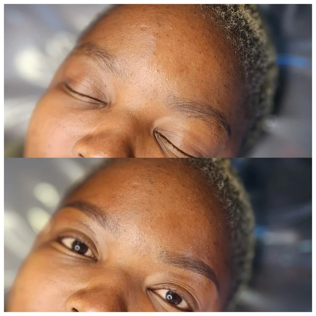 Before and after: Powder & ombre brows