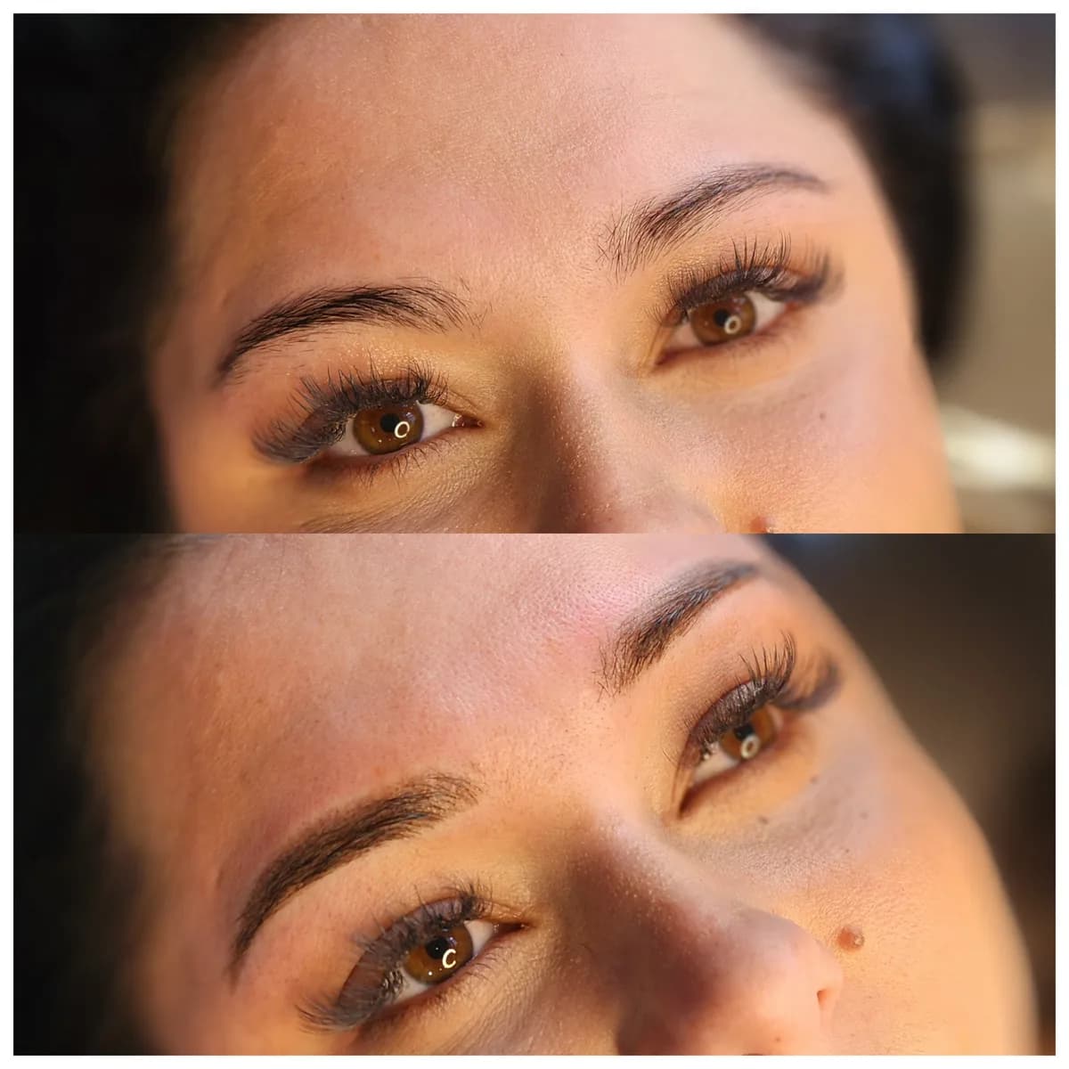 Before and after: Powder & ombre brows