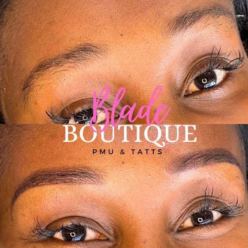 Freckle tattoos by Sam at Blade Boutique