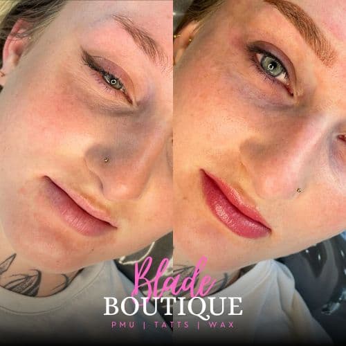 Dark lip neutralisation by Sam at Blade Boutique